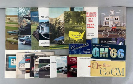 Group of Vintage GM Dealership Advertising Brochures