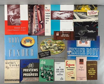 Group of Vintage GM Dealership Advertising Brochures