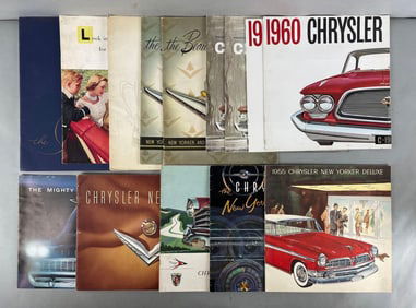 Group of Vintage 1950s/60s Chrysler Dealership Advertising Brochures