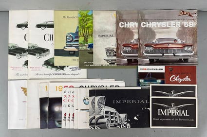 Group of 1950s Chrysler Dealership Advertising Brochures