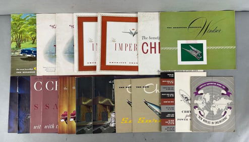 Group of 1950s Chrysler Dealership Advertising Brochures