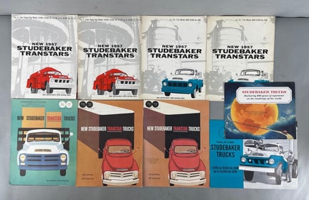 Group of 1950s Studebaker Truck Dealership Advertising Brochures
