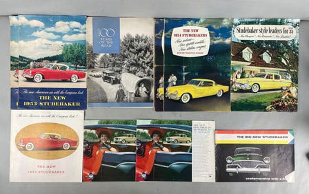 Group of 1950s Studebaker Dealership Advertising Brochures
