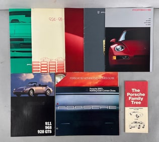 Group of Porsche Dealership Advertising Brochures
