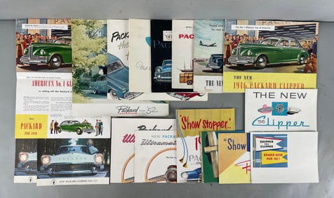 Group of 1940s / 50s Packard Dealership Advertising Brochures