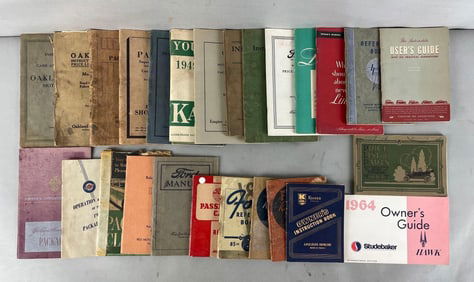 Group of Antique Automobile Owners Manuals and More
