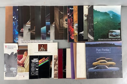 Group of 1970s Pontiac Dealership Advertising Brochures