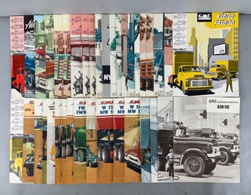 Group of 1950s GMC Truck Dealership Advertising Brochures