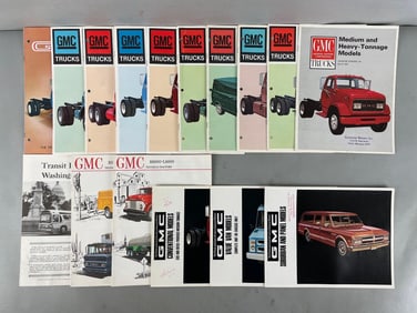 Group of 1960s GMC Truck Dealership Advertising Brochures