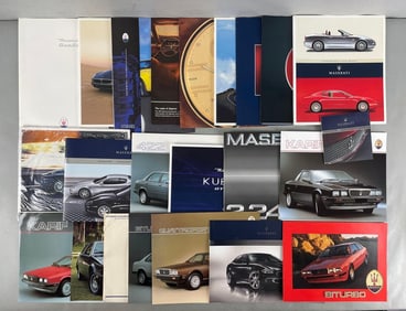 Group of Maserati Dealership Advertising Brochures