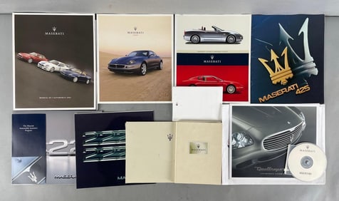 Group of Maserati Dealership Advertising Brochures