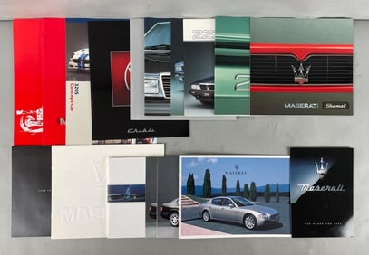 Group of Maserati Dealership Advertising Brochures