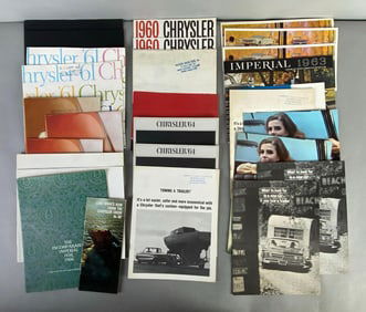 Group of 1960s Chrysler Dealership Advertising Brochures
