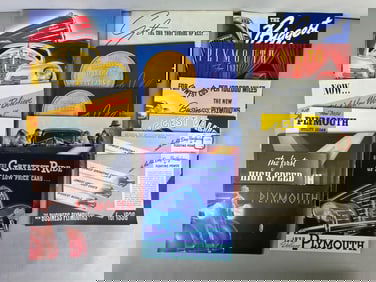 Group of 1930s Plymouth Dealership Advertising Brochures