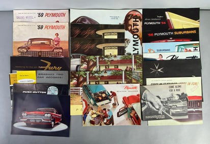 Group of 1950s Plymouth Dealership Advertising Brochures