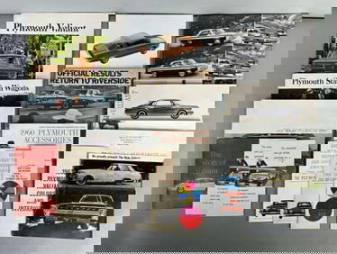 Group of 1960s Plymouth Dealership Advertising Brochures