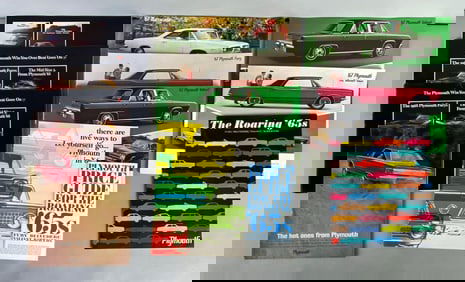 Group of 1960s Plymouth Dealership Advertising Brochures