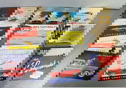 Group of 1920s - 1950s Chevrolet Dealership Advertising Brochures