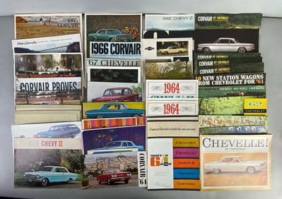 Group of 1960s Chevrolet Dealership Advertising Brochures