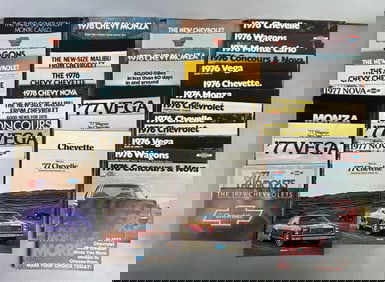 Group of 1970s Chevrolet Dealership Advertising Brochures