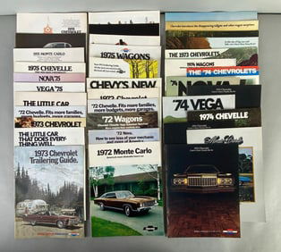 Group of 1970s Chevrolet Dealership Advertising Brochures