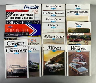 Group of 1930s/40s/50s/80s Chevrolet Dealership Advertising Brochures