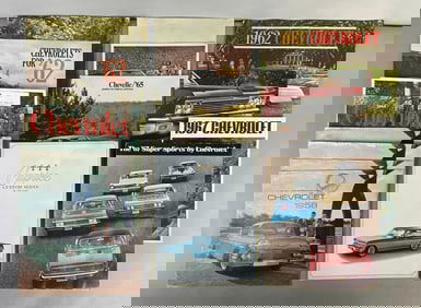 Group of 1950s - 1960s Chevrolet Dealership Advertising Brochures
