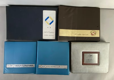 Group of 5 1970s Cadillac Dealership Car Custom Selection Books