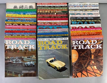 Group of 20+ 1960s Road and Track Automobile Magazines