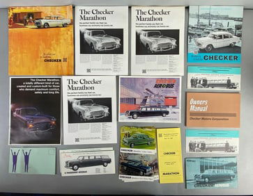 Group of 1960s Checker Dealership Advertising Brochures