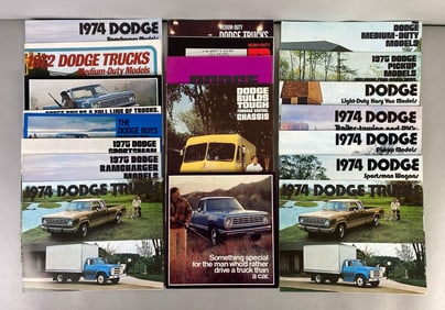 Group of 1970s Dodge Dealership Advertising Brochures