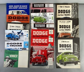 Group of 1940s/50s Dodge Trucks Dealership Advertising Brochures