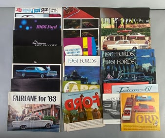 Group of 1960s Ford Dealership Advertising Brochures