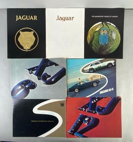 Group of 7 1970s/80s Jaguar Dealership Advertising Brochures