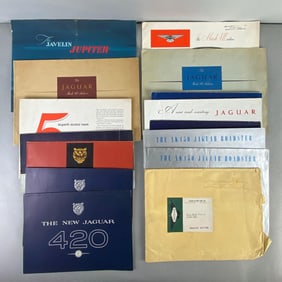 Group of Vintage 1950s/60s Jaguar Dealership Advertising Brochure