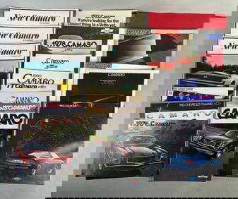 Group of 1960s/70s/80s Chevrolet Camaro Dealership Advertising Brochures