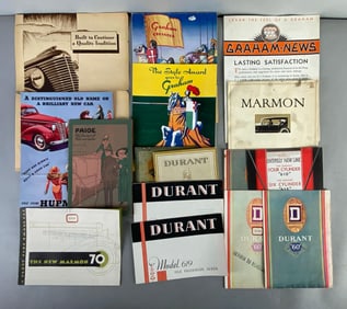 Group of 1920s - 1930s Assorted Automobile Dealership Advertising Brochures