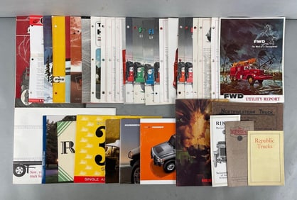 Group of Assorted Truck Dealership Advertising Brochures