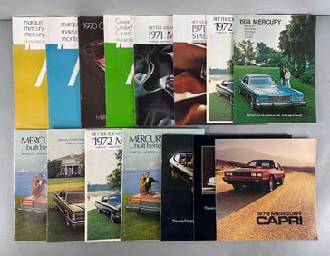 Group of 1970s Mercury Dealership Advertising Brochures