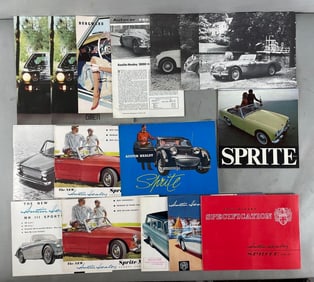 Group of British Import Dealership Advertising Brochures