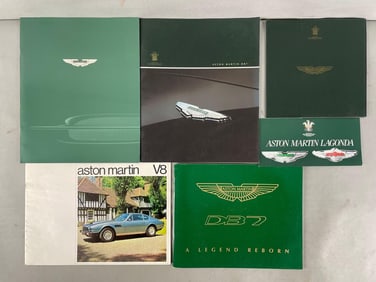 Group of Aston Martin Dealership Advertising Brochures