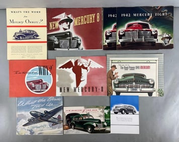 Group of 1930s / 40s Mercury Dealership Advertising Brochures