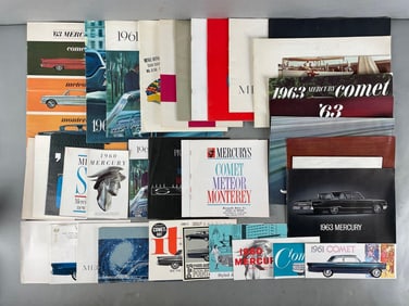 Group of 1960s Mercury Dealership Advertising Brochures