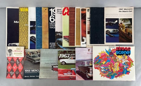 Group of 1960s Mercury Dealership Advertising Brochures