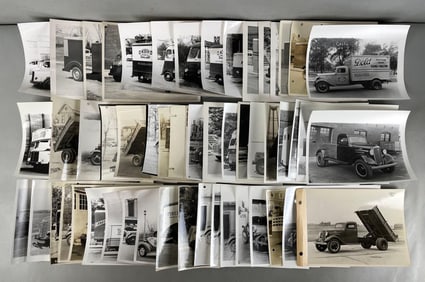 Group of Vintage Chevy / GMC Delivery Truck Photographs