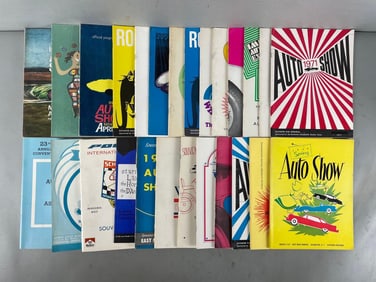 Group of Vintage Auto Show Programs