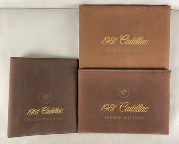 Group of 3 1981 Cadillac Dealership Accessory Guide Books