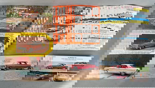 Group of 1960s Automobile Advertising Flyers