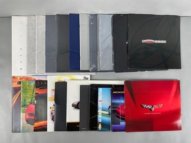 Group of 1990s / 00s Chevy Corvette Dealership Brochures