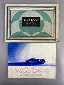 Group of 2 1930s Cadillac Lasalle Dealership Advertising Brochures